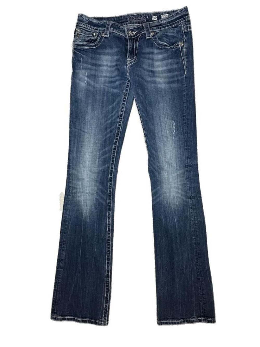 Miss Me Boot Cut Peace Love Floral Embroidered Jeans JP5727B5 Size 30